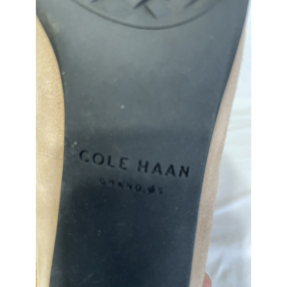 Cole Haan Women's Sz 9B Cap Toe Tan Suede Pumps Mid 2 Inch Heels Grand Shoes - Picture 9 of 11